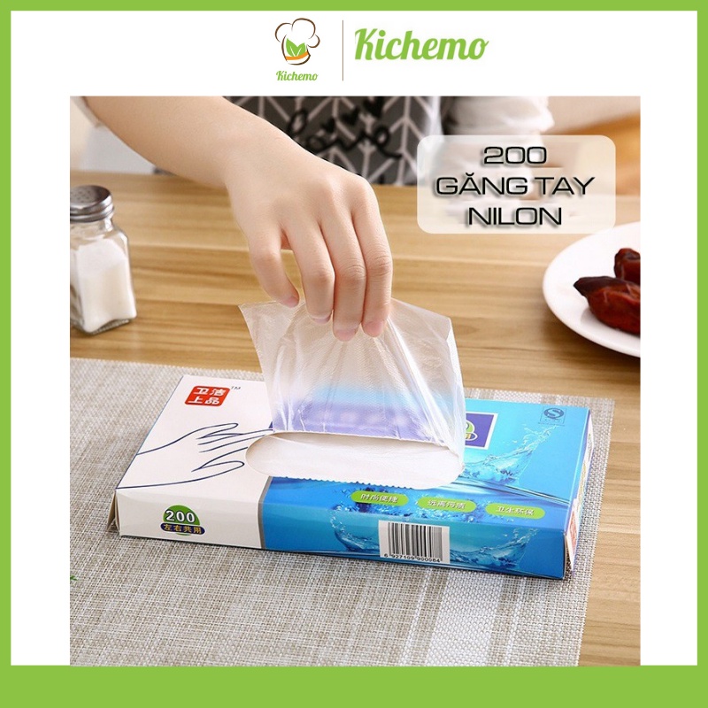 Hộp 200 găng tay nilong thần thánh
