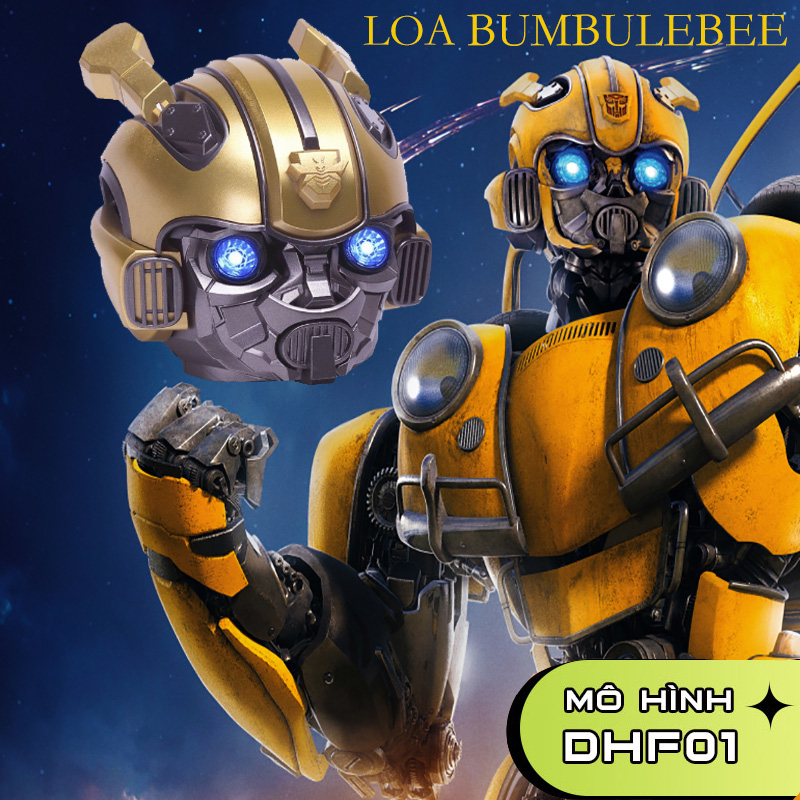 Loa bluetooth bumblebee không dây 2 phiên bản âm chuẩn bass mạnh có đèn led