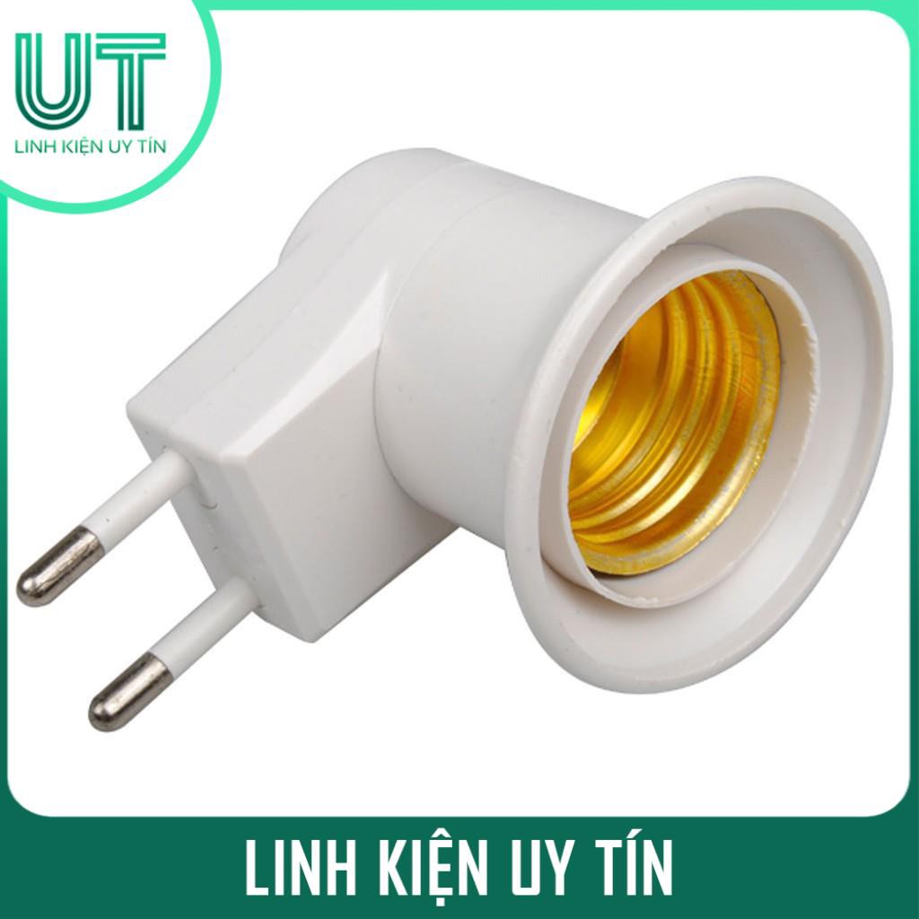 Đuôi đèn e27 có công tắc phích cắm eu