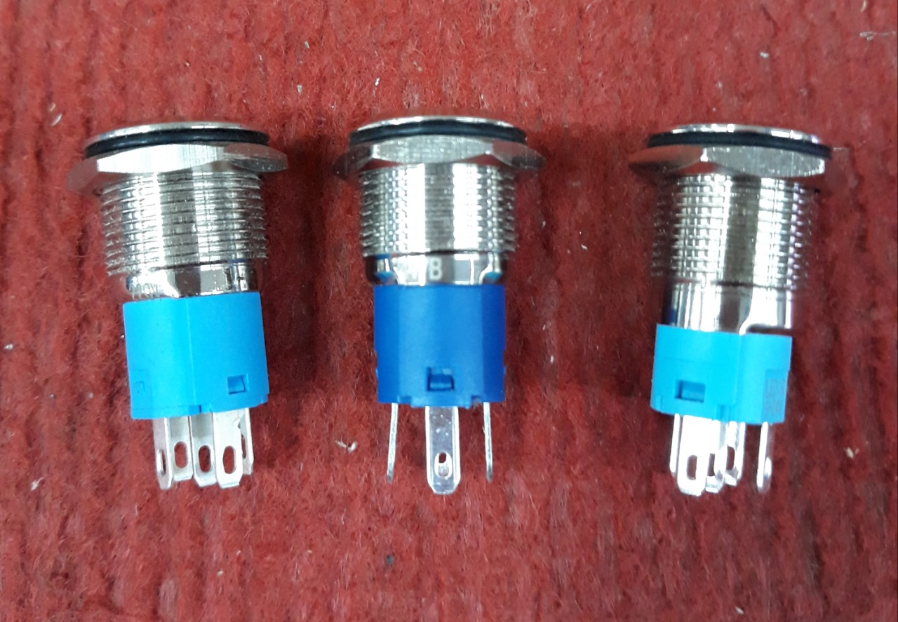 Nút nhấn Inox phi 16 có đèn