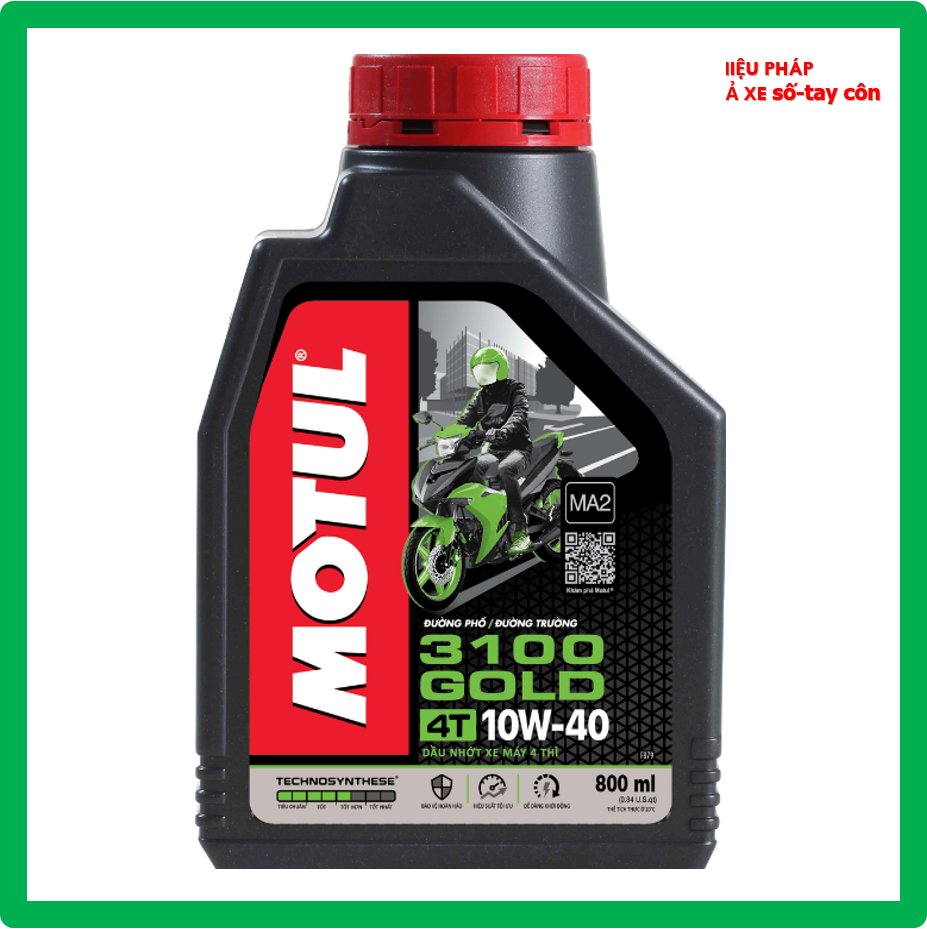 [TẶNG bọc thẻ ATM] Nhớt xe số Motul 3100 Gold 4T 10w40. Cho xe Dream, Wave, Jupiter, Sirius, Future....