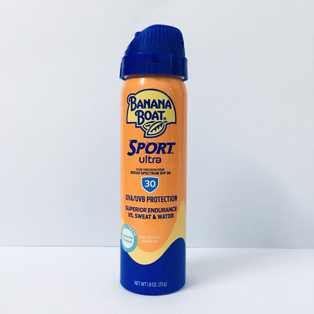 Hàng Mỹ Xịt Chống Nắng Toàn Thân BANANA BOAT SPORT SPF 30 UVA/UVB Không Nhờn Thấm Nhanh Mịn Da Chống Nước Nhỏ Gọn 51g