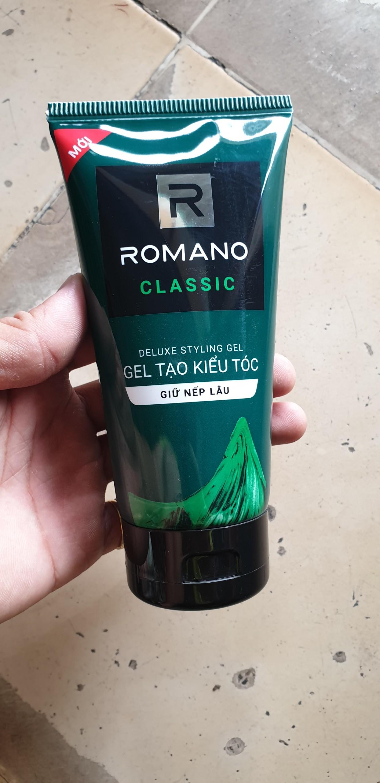 Gel vuốt tóc Nam Romano Classic - Deluxe Styling Gel - Giữ Nếp Lâu - 150g