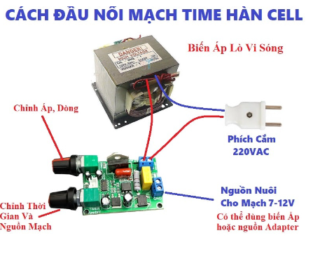 Mạch timer điều chỉnh dòng và áp máy hàn cell 41a