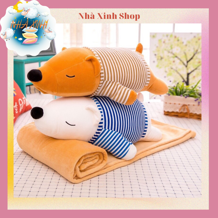 Bộ chăn gối văn phòng gấu bắc cực