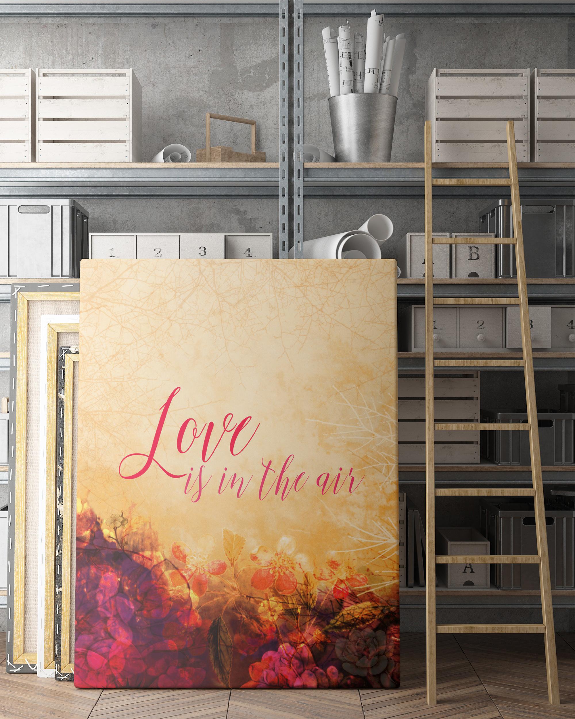 Tranh treo tường - Tranh phòng khách - Tranh phòng ngủ - Tranh canvas tràn viền khổ 30*45 cm - Tranh tình yêu dành cho thế giới này