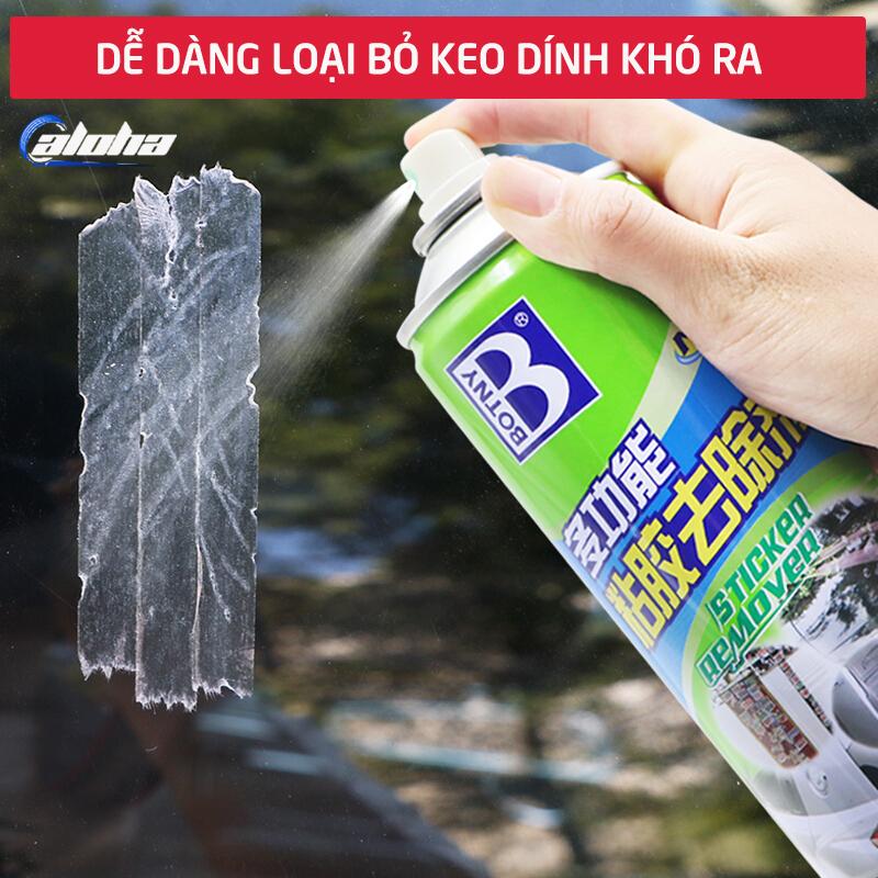 BOTNY Sticker Remover 450ml Dung dịch tẩy vết keo dán, bình xịt loại bỏ decal, vết keo dính lâu ngày kính xe hơi, ô tô, xe tải, xe khách, thủy tinh, gỗ-B-1810
