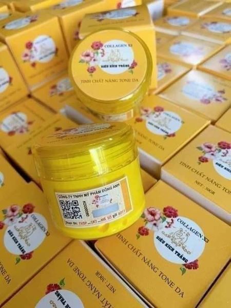 Kem kích trắng collagen x3