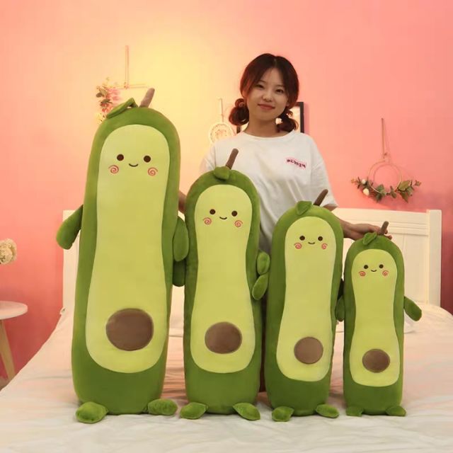 Gấu bông, gối ôm hình trái bơ dài cute dễ thương,thú nhồi bông quả bơ dài cute, gấu bông sang trọng, đồ chơi thú bông