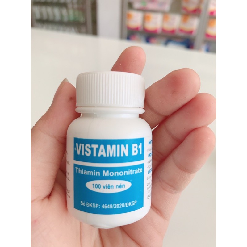 Vitamin B1 Đại Uy Vistamin B1 lọ/100viên date 2024