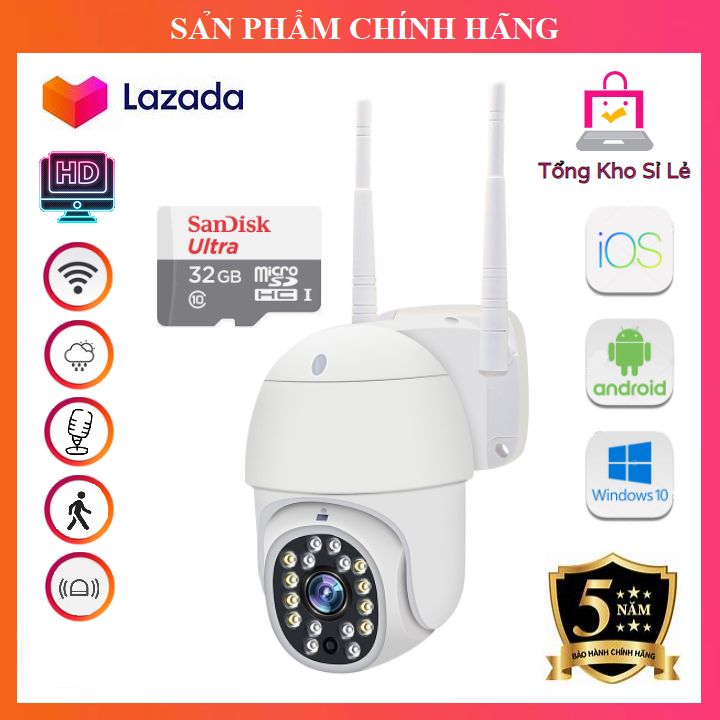 ( CAMERA 3.0MPX MODEL 2021 ) CAMERA WIFI PTZ XOAY 360 ĐỘ , XEM ĐÊM CÓ MÀU , ĐÀM THOẠI , GHI ÂM , CHỐNG TRỘM