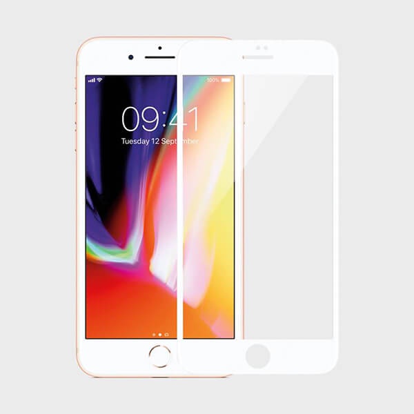Miếng dán cường lực mipow kingbull 3d curve cho iphone 7/8 - white