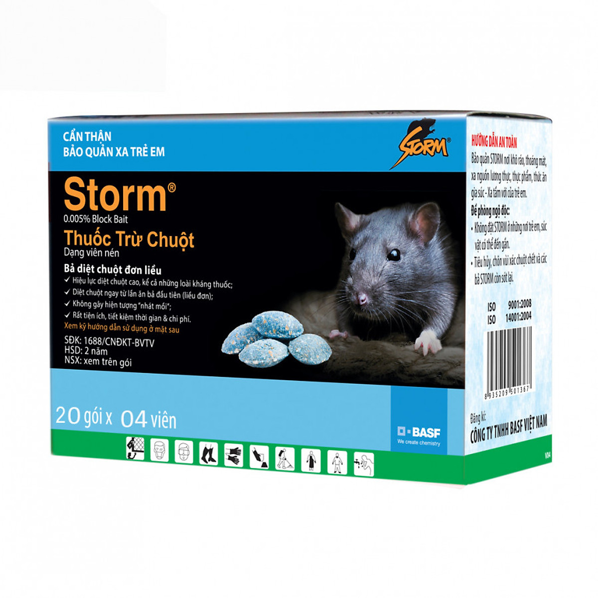 Gói diệt chuột storm chống đông máu