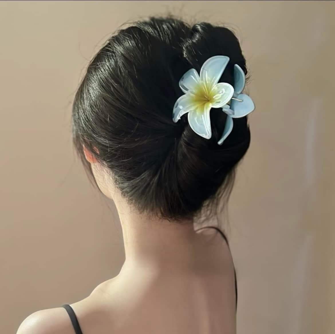 Kẹp tóc hoa sứ hình bông hoa nhiều màu