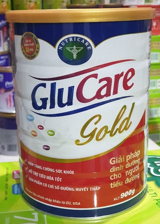 Sữa bột glucare gold cho người tiểu đường 900g date mới