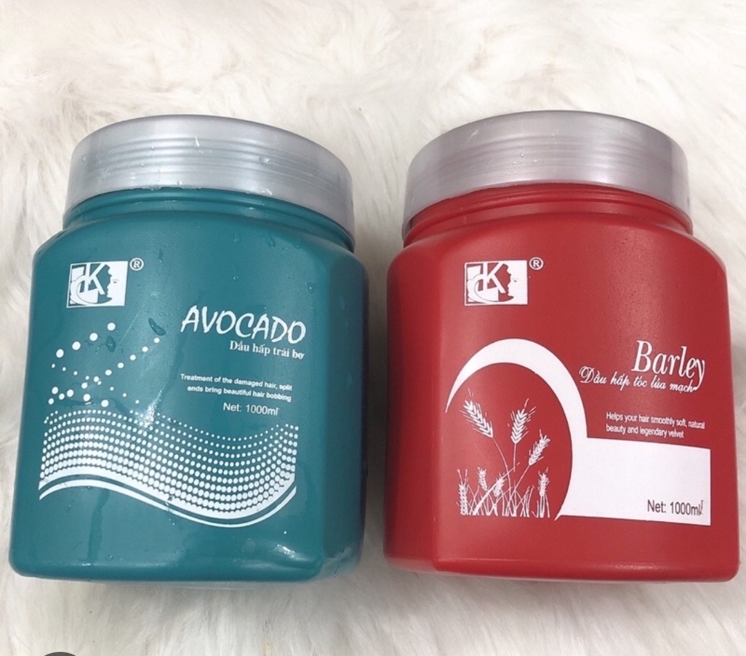 Dầu hấp, dầu xả, dầu ủ tóc barley lúa mạch và hấp dầu trái bơ avocado 1000ml