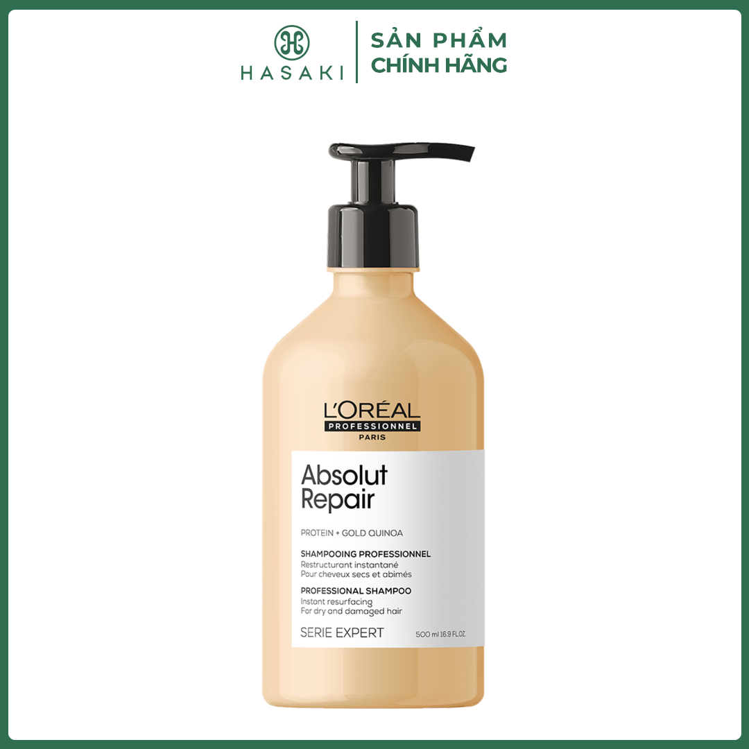 Dầu Gội L'Oréal Professionnel Phục Hồi Hư Tổn Serie Expert Absolut Repair Gold Hasaki Sản Phẩm Chính Hãng