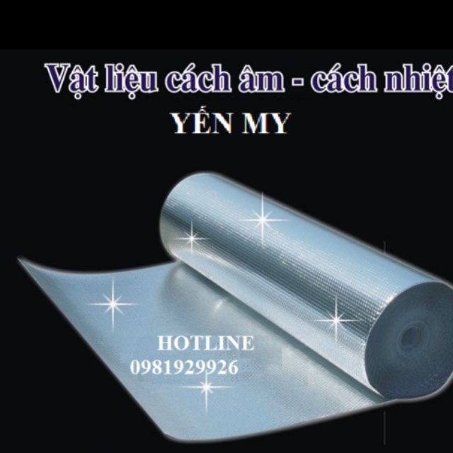 12 M VUÔNG TẤM LÓT CÁCH NHIỆT CHỐNG NÓNG ,PHỦ BẠC 2 LỚP-Kích Thước 1M55 X 8M