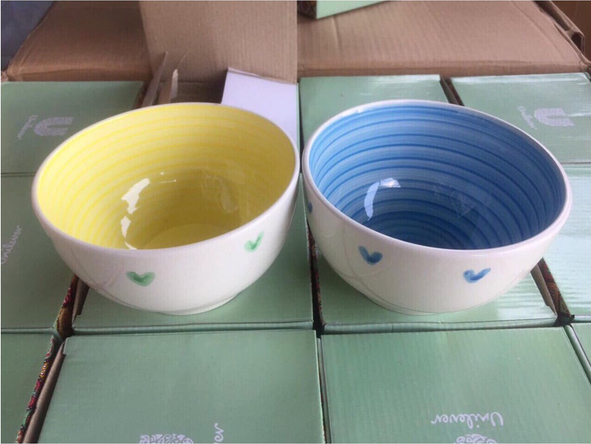 Bộ 2 tô sứ tráng men cao cấp