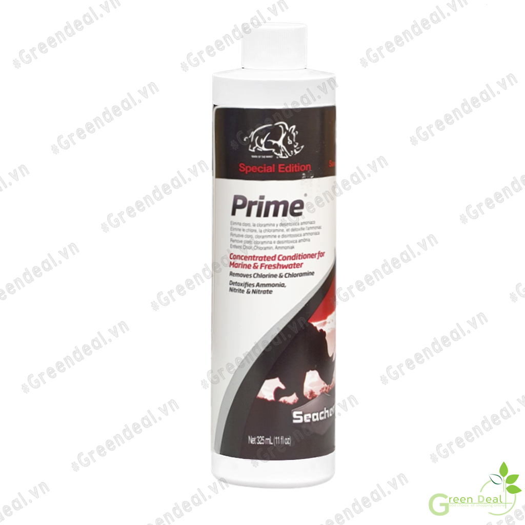 Seachem - prime 30% more free | khử clo, nh3, no2, no3 cho nước hồ cá thủy sinh
