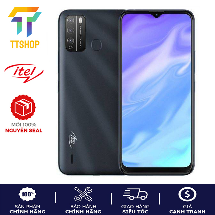 Điện thoại itel vision1 pro 3gb/32gb , 6.52" hd+ , mới nguyên seal - hàng chính hãng