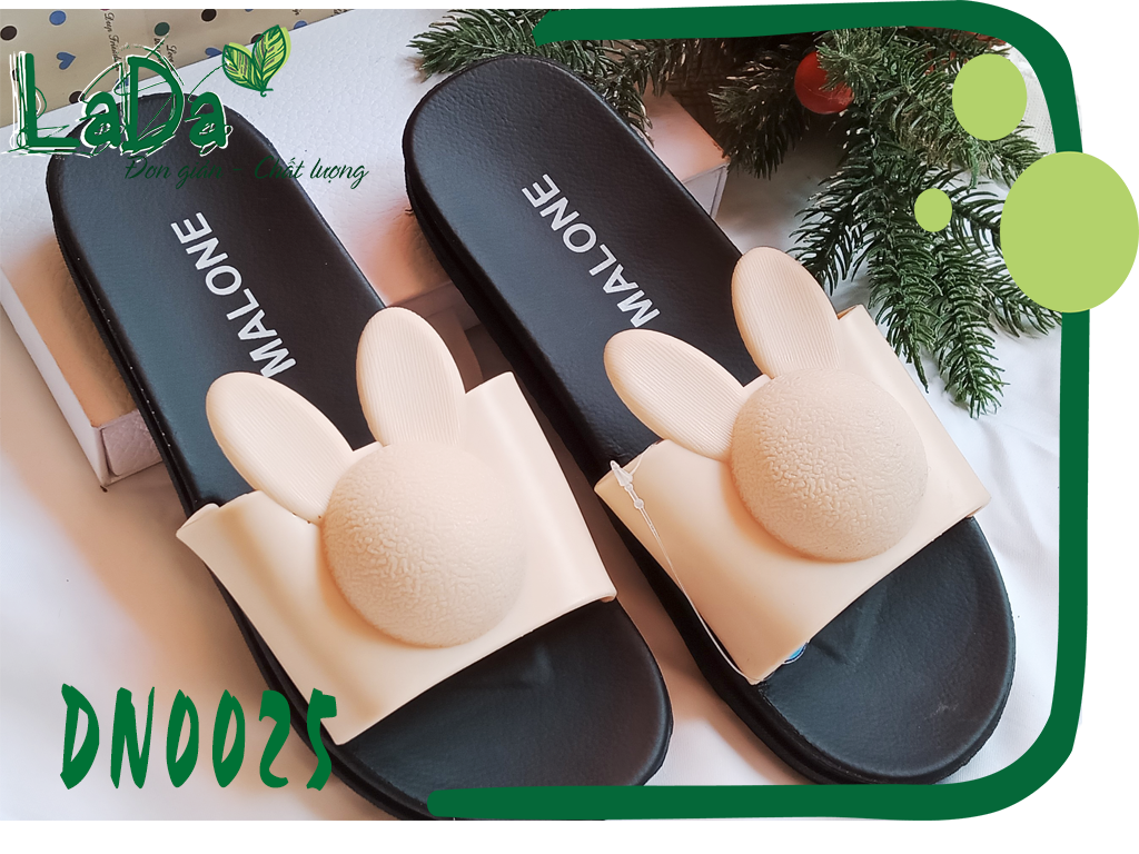 Dép Đúc Quai Ngang Nữ Hình Thỏ Tai Dài Đáng Yêu [DN0025]