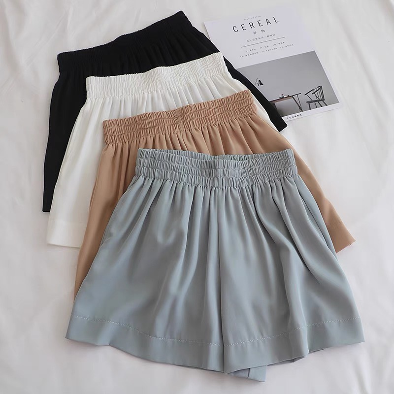 Quần shorts đũi chun mặc nhà siêu mát.