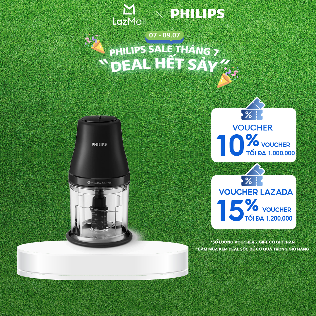 Máy Xay Thịt Philips HR1501/00 1 Lít|450W - Hàng Chính Hãng