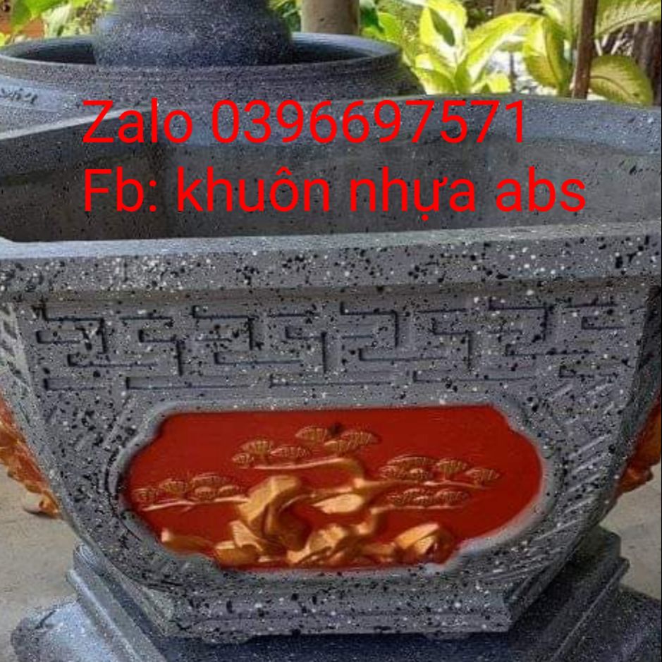 khuôn đúc chậu lục giác 65 cây tùng ( không đôn)