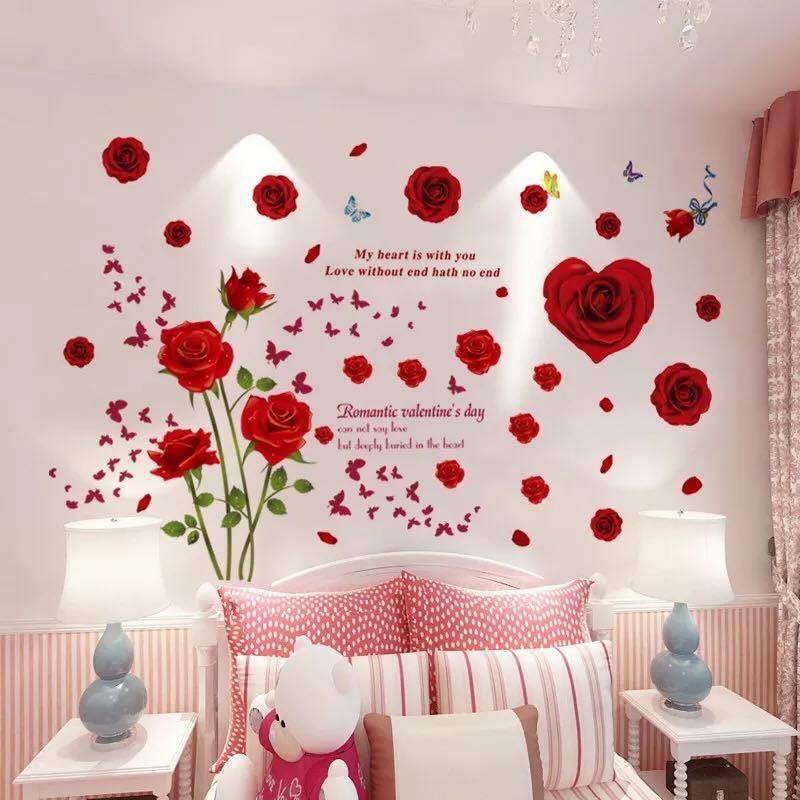 [Mẫu Hot] Tranh Decal Trang Trí Phòng Cưới , Tân Hôn - Dc05
