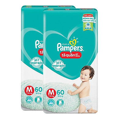Tã Quần Pampers Giữ Dáng Mới Gói Đại  M60, L54, XL48,XXL44 - Bao bì mới