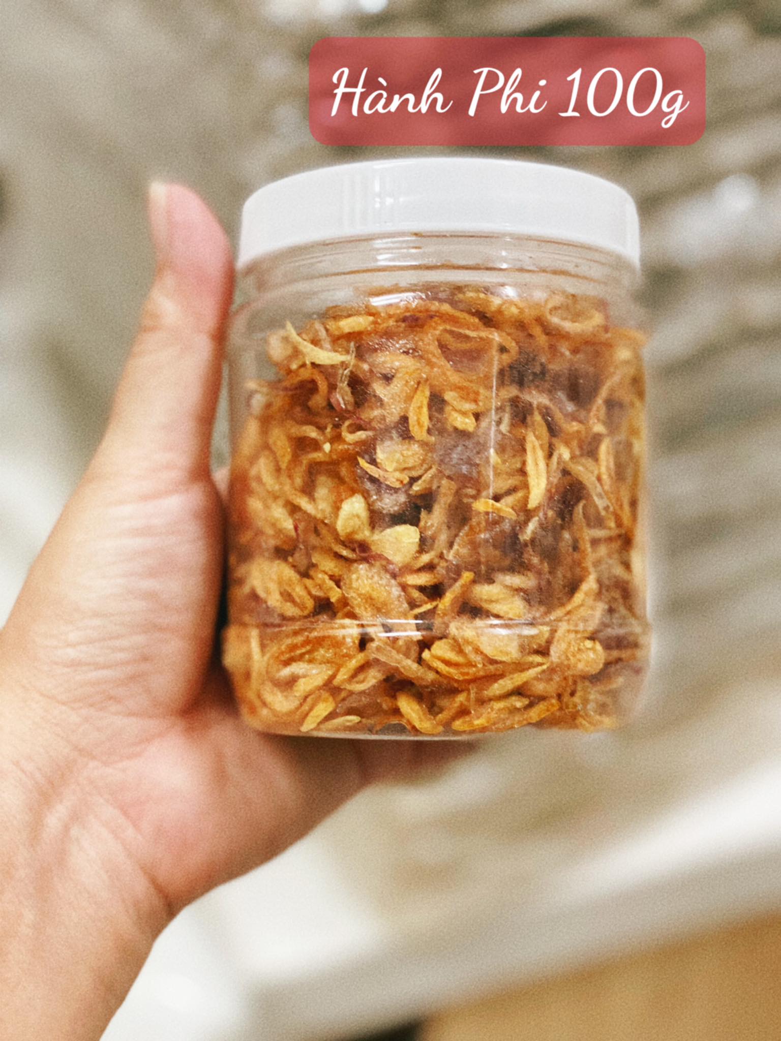 Hành phi nhà làm giòn thơm