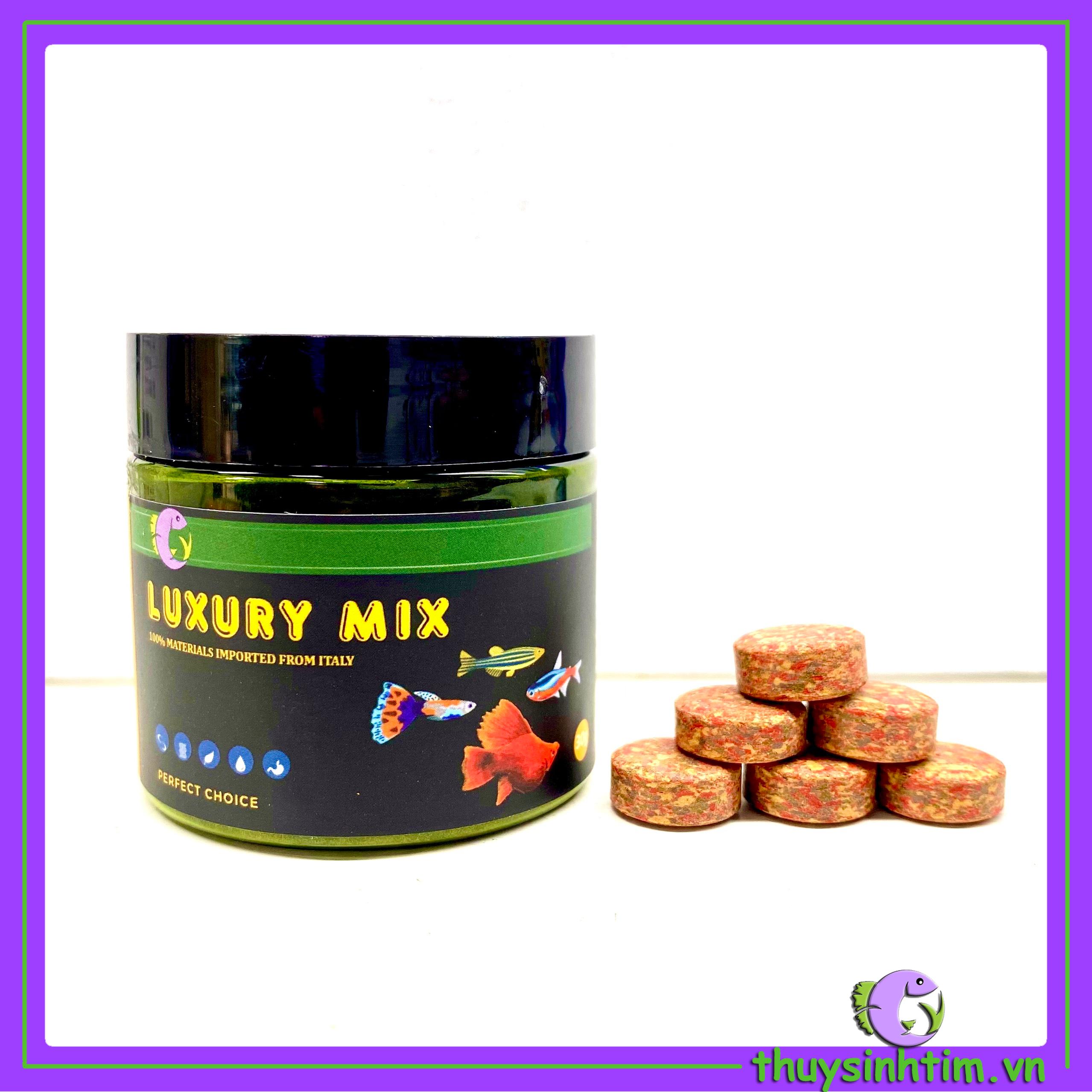 Thức ăn viên dán luxury mix dành cho cá cảnh