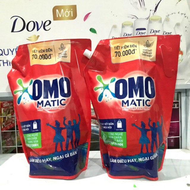 Túi nước giặt omo matic cửa trên 3.1kg