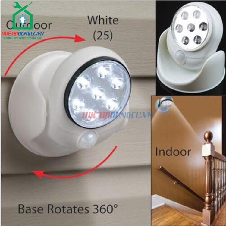 Đèn LED xoay 360 độ cảm ứng thông minh
