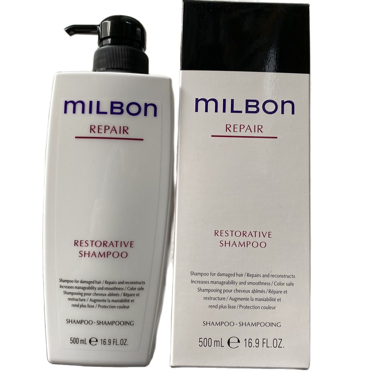 Dầu Gội Phục Hồi Tóc Yếu Và Hư Tổn Milbon Repair Restorative 500ml và 200ml