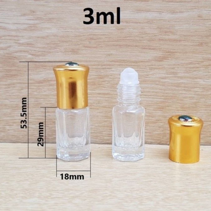 [HCM][3Ml/6Ml] Vỏ Lọ Chiết Nước Hoa Dubai Bi Lăn Ruby Rỗng / Chai Lọ Đựng Nước Hoa