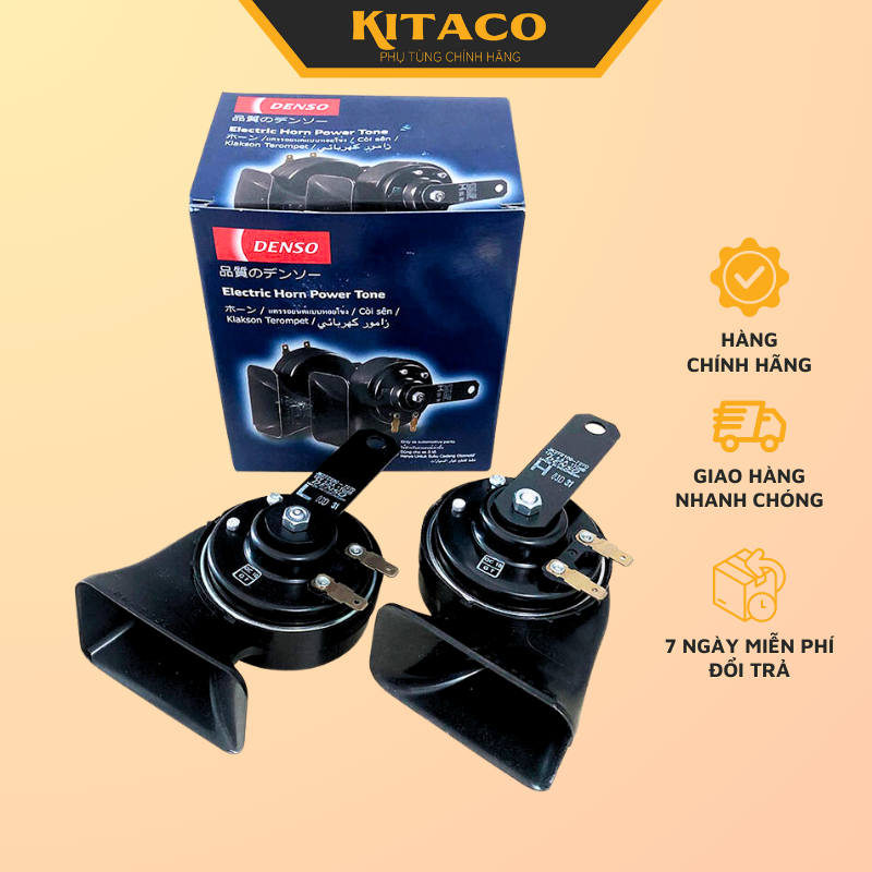 Còi Sên Denso Chính Hãng 12v - Dành Cho Oto,Xe Máy,Xe Điện Giá 2 Chiếc.
