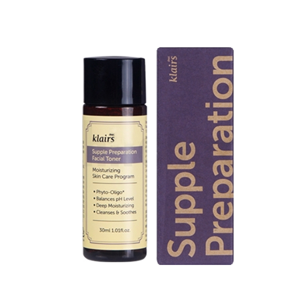 Klairs Nước hoa hồng cấp nước tất thì cho da nhạy cảm klairs supple preparation facial toner 30ml