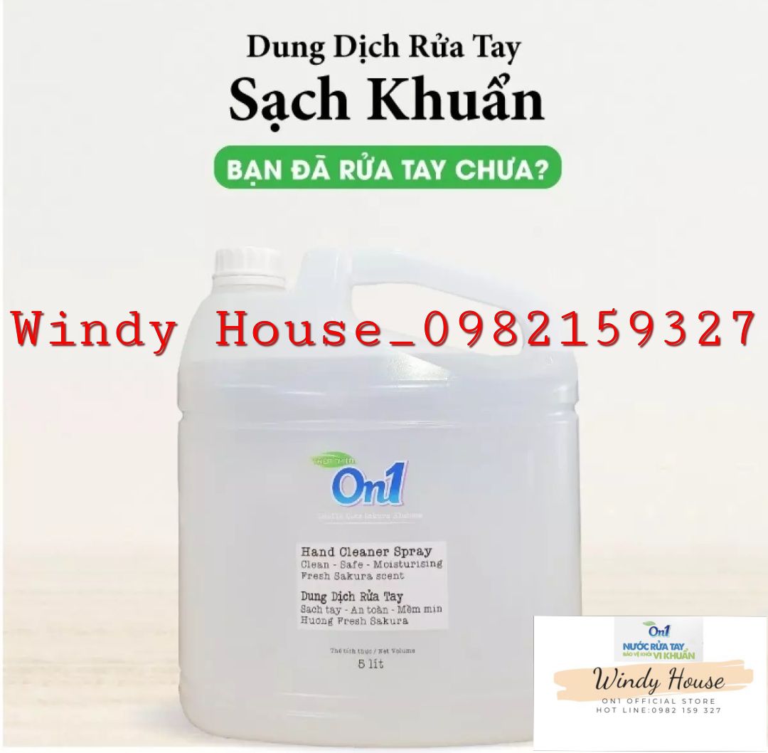 Combo 3 can dung dịch rửa tay khô on1 5l