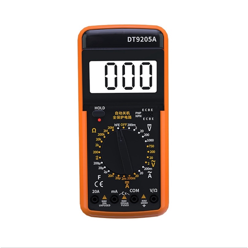 Đồng Hồ Đo Điện Vạn Năng DT9205A Tặng Kèm Pin HOT SALE