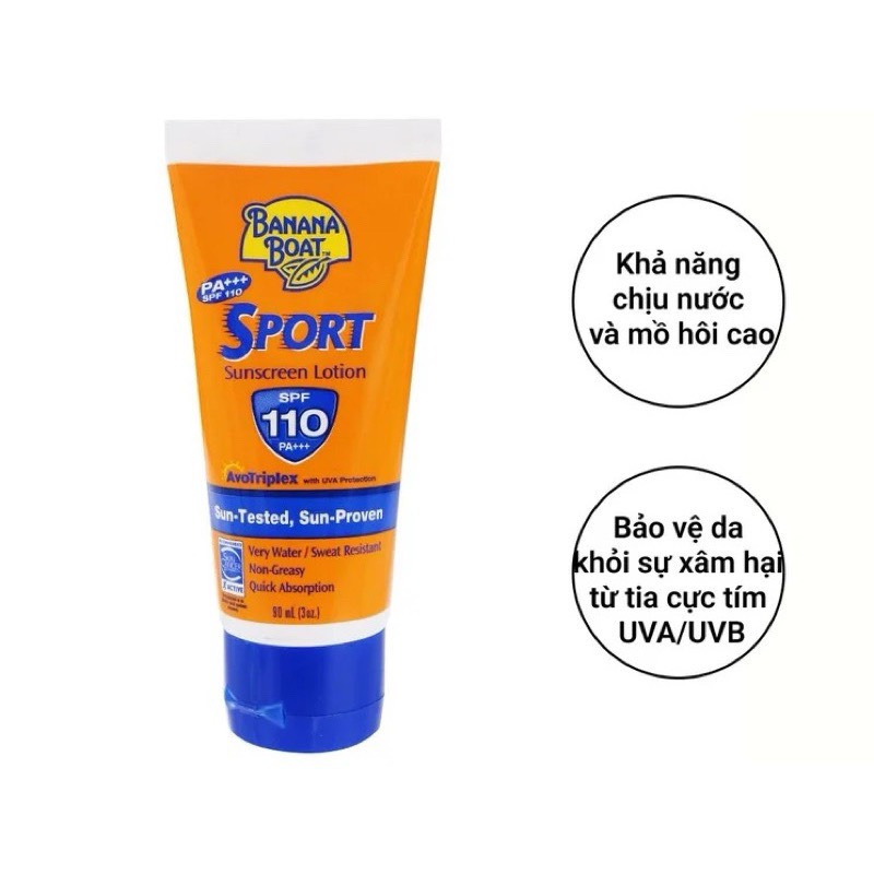 Kem Chống Nắng Thể Thao Banana Boat SPF110 90ml