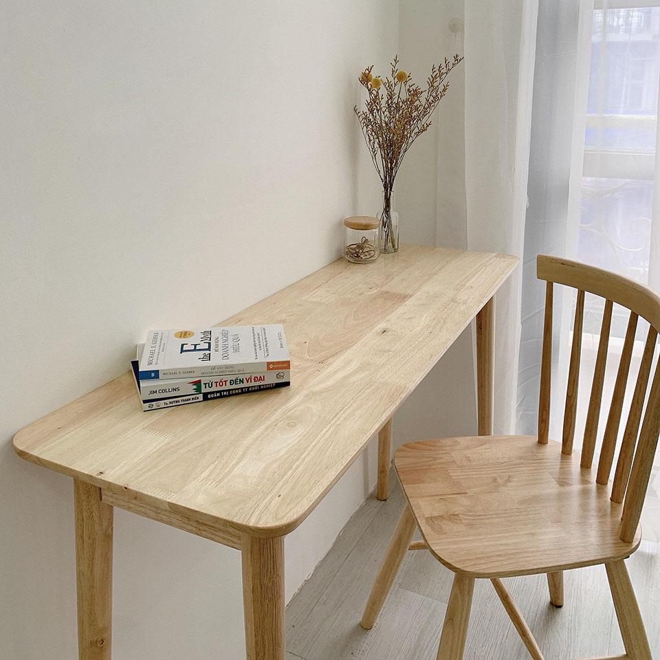Bàn Làm Việc Gỗ Tự Nhiên - Hàng Cao Cấp Tiêu Chuẩn Xuất Khẩu - Bàn Dìm Deskaholic