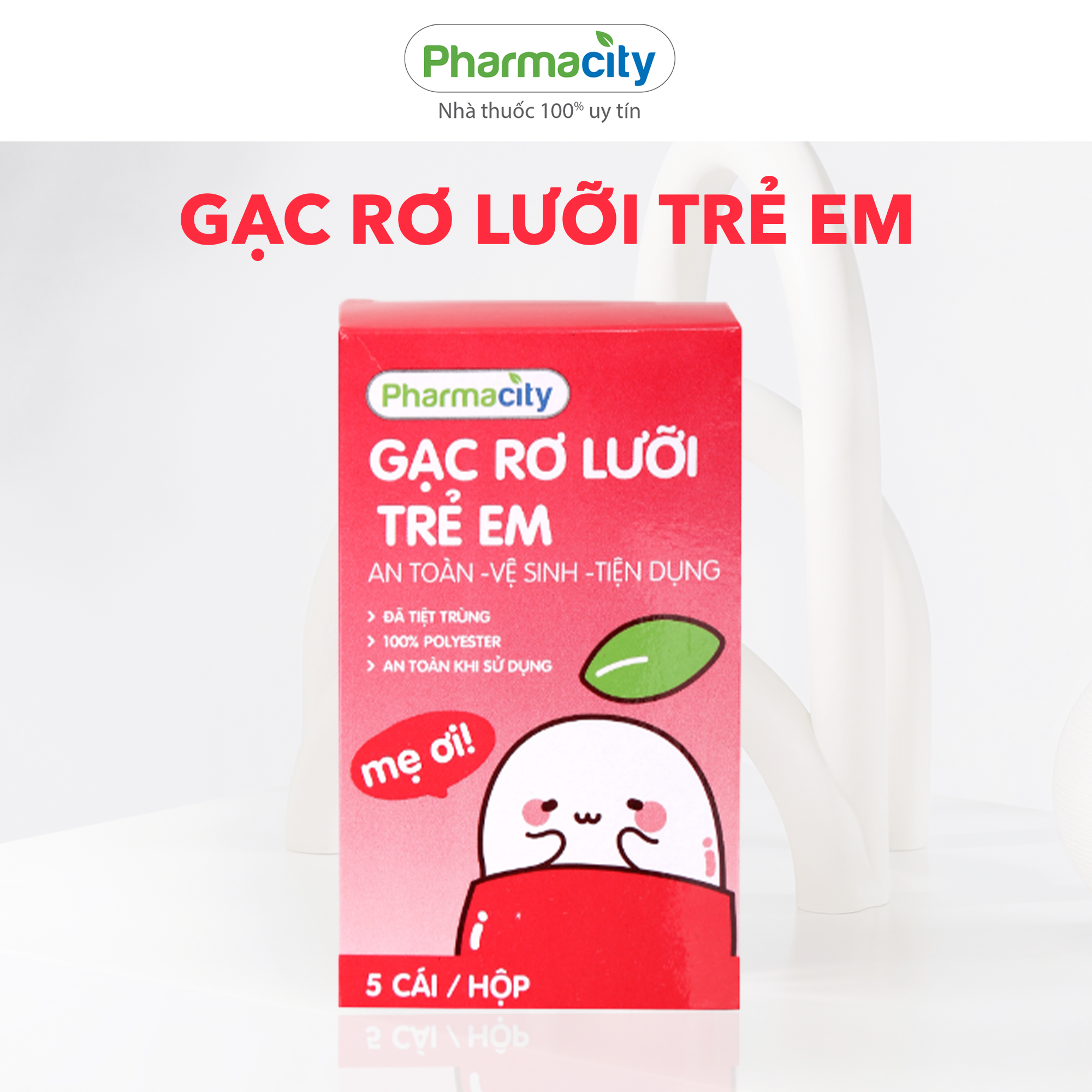 Gạc rơ lưỡi trẻ em Pharmacity (5 cái/hộp)