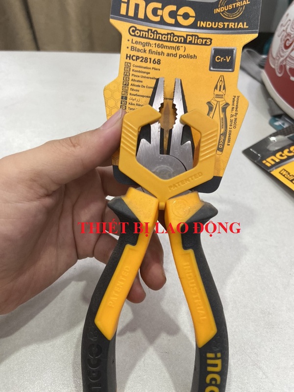 Kìm răng kềm điện 6inch 160mm ingco hcp28168