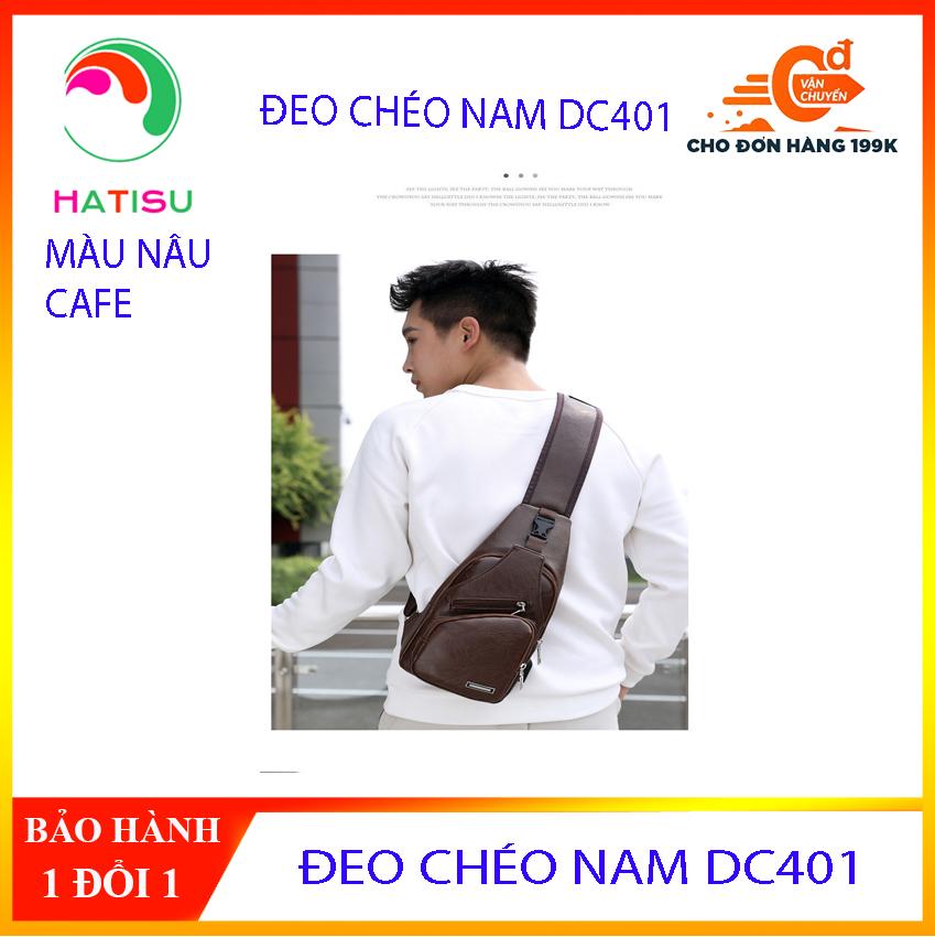 ; túi đeo chéo nam; túi đeo chéo đa năng hàn quốc dc401 hatisu
