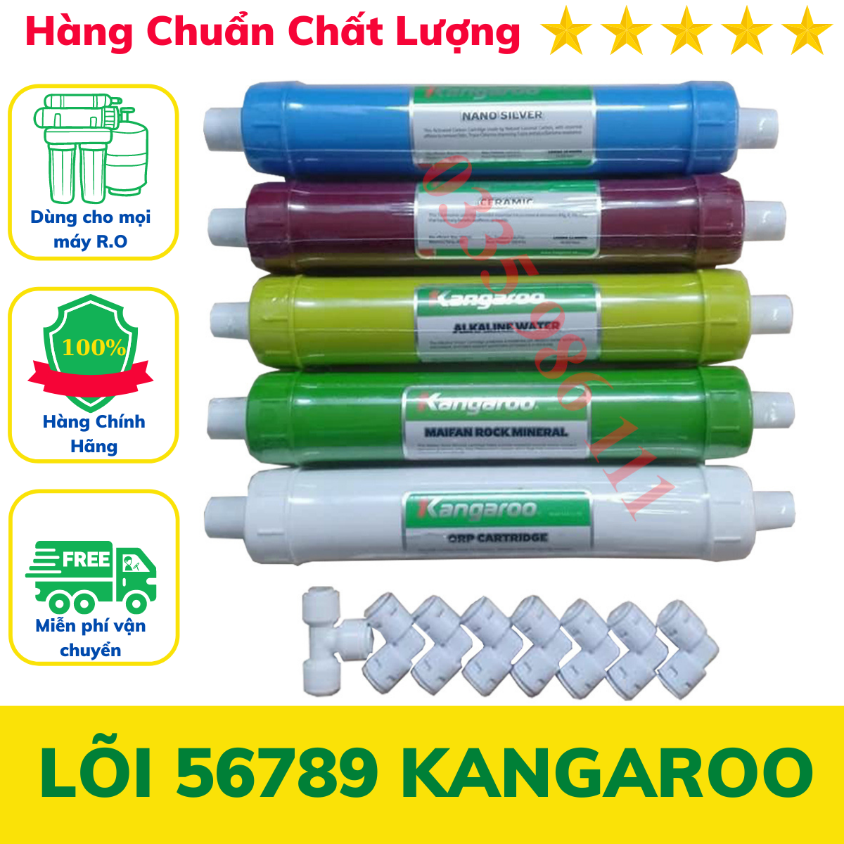 Bộ Lõi Lọc Nước 56789 KANGAROO Lắp Cho Máy Kọc nước Kangaroo - Cam Kết Hàng Chính Hãng Sai Hàng Đền 10TR