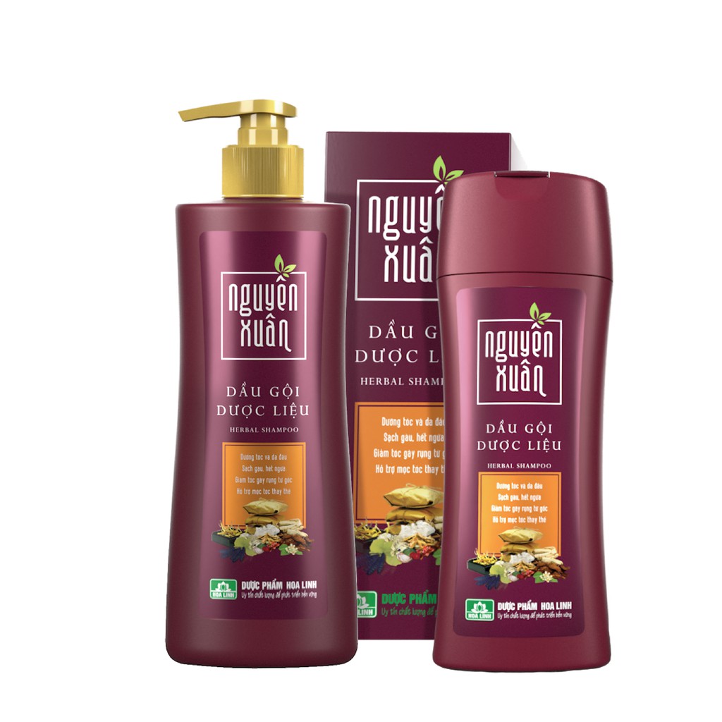 [HCM]Dầu gội Dược liệu Nguyên Xuân đỏ | 200-250ml