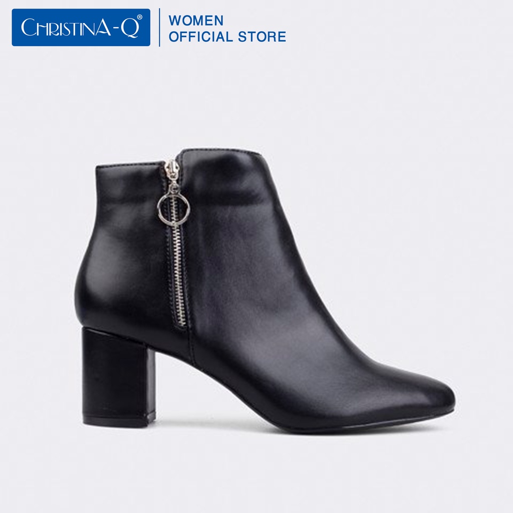 Giày boot nữ mũi tròn christina-q bot108