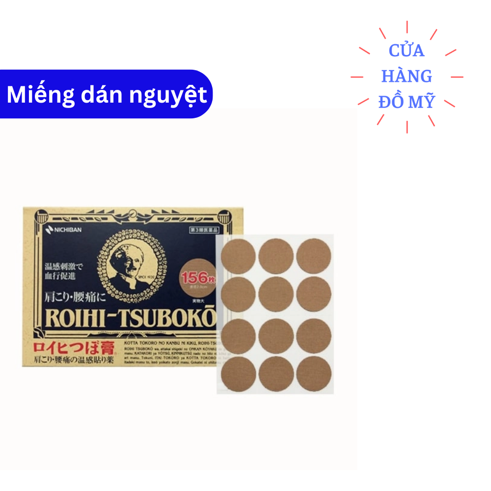 Miếng dán nguyệt Nichiban Roihi Tsuboko Của Nhật 156 Miếng dán huyệt nhật - Shop Hong1008